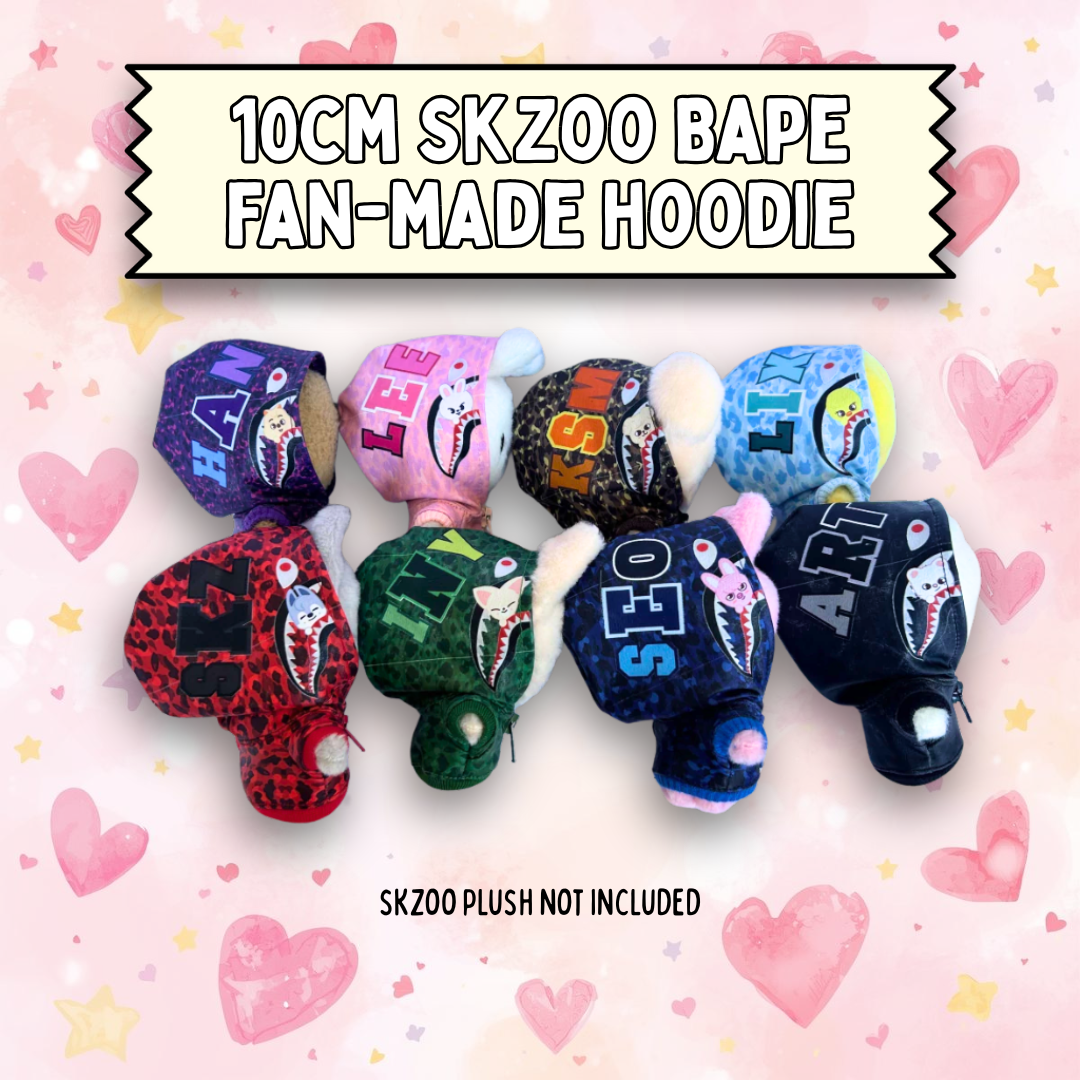 (RESTOCK) Stray Kids SKZOO Bape Fan-Made Hoodies