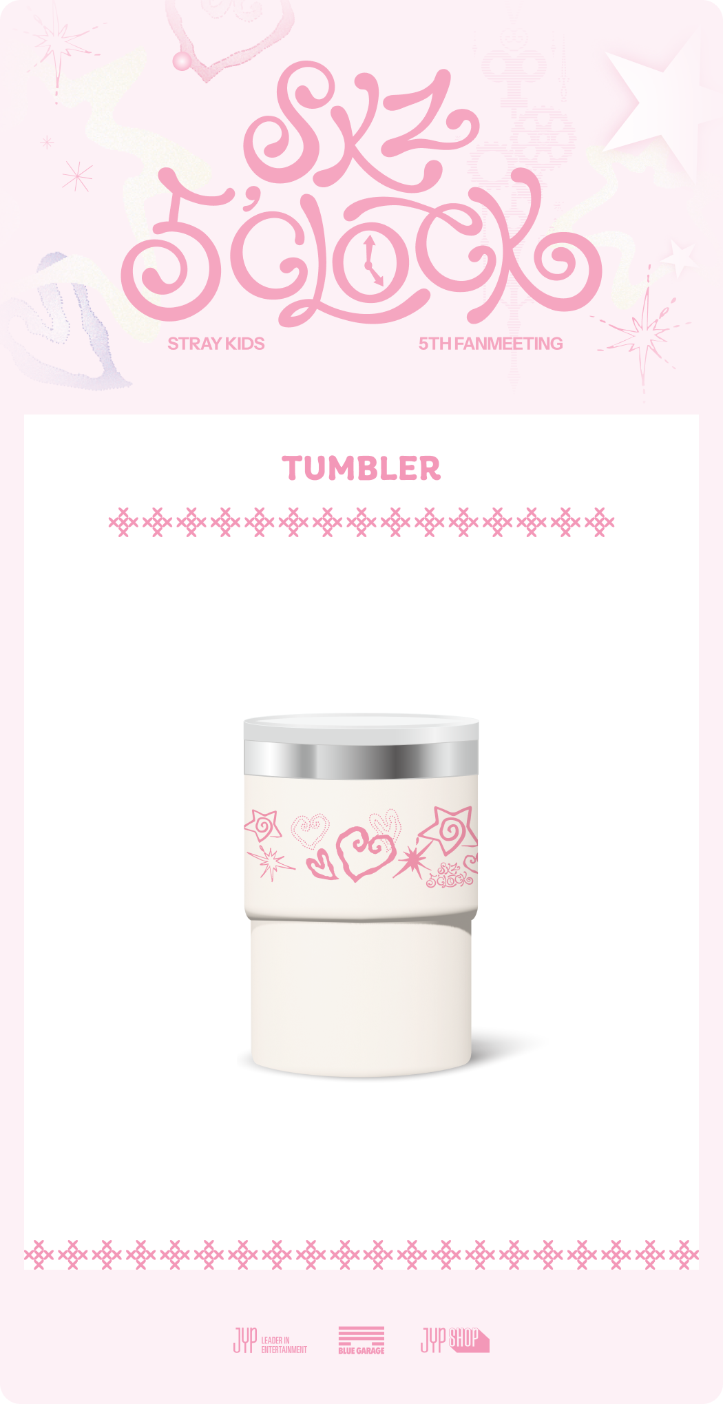 [PRE-ORDER] Stray Kids TUMBLER - SKZ 5'CLOCK