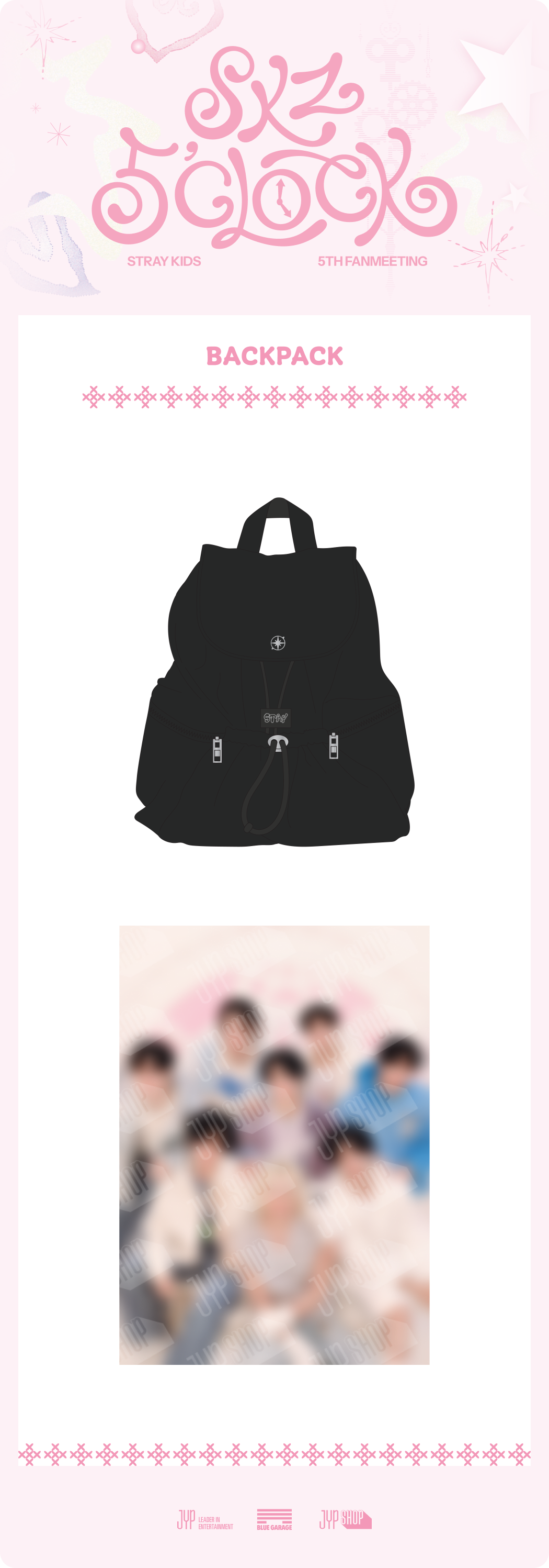 [PRE-ORDER] Stray Kids BACKPACK - SKZ 5'CLOCK