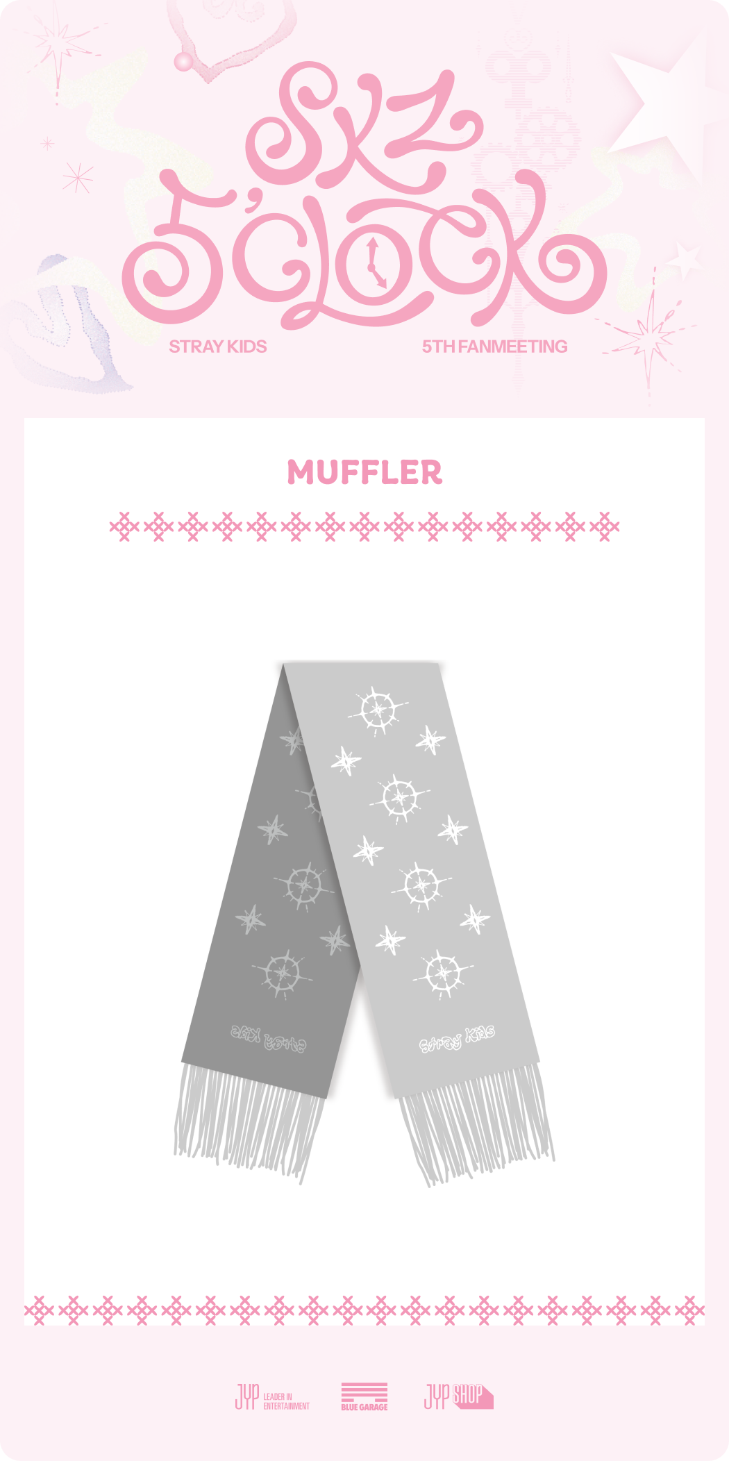 [PRE-ORDER] Stray Kids MUFFLER - SKZ 5'CLOCK