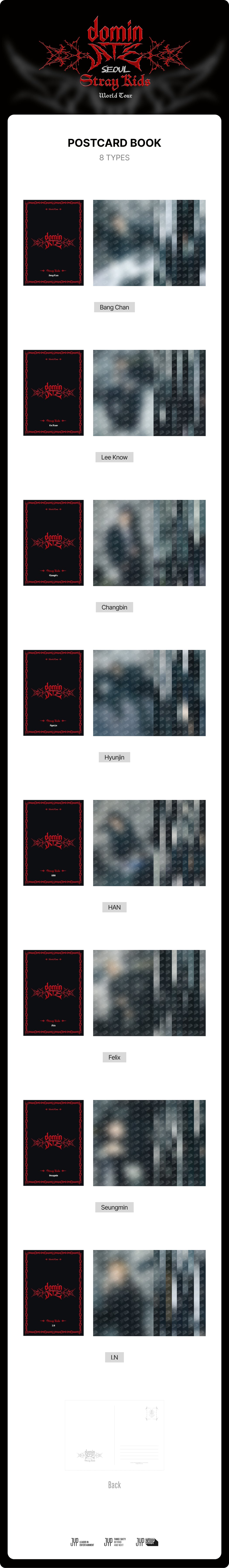 [PRE-ORDER] Stray Kids POSTCARD BOOK - dominATE SEOUL