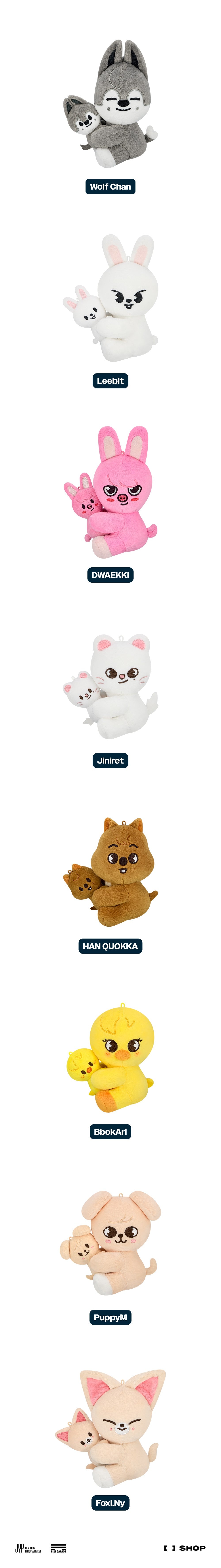 [PRE-ORDER] Skzoo Magnet Plush Set [DominATE : celebrATE POP-UP STORE MD]