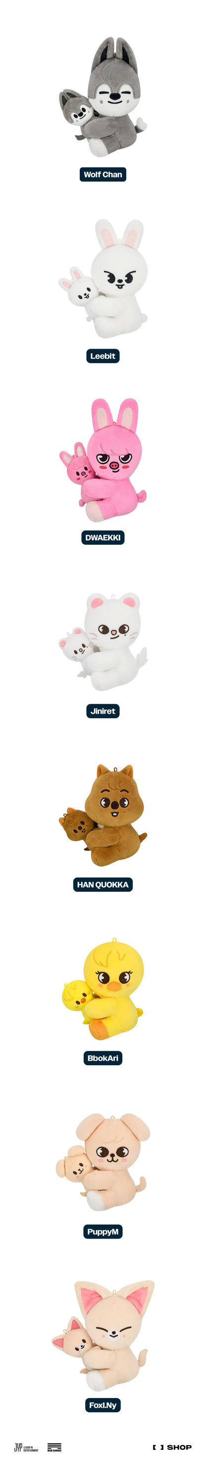 [PRE-ORDER] Skzoo Magnet Plush Set [DominATE : celebrATE POP-UP STORE MD]