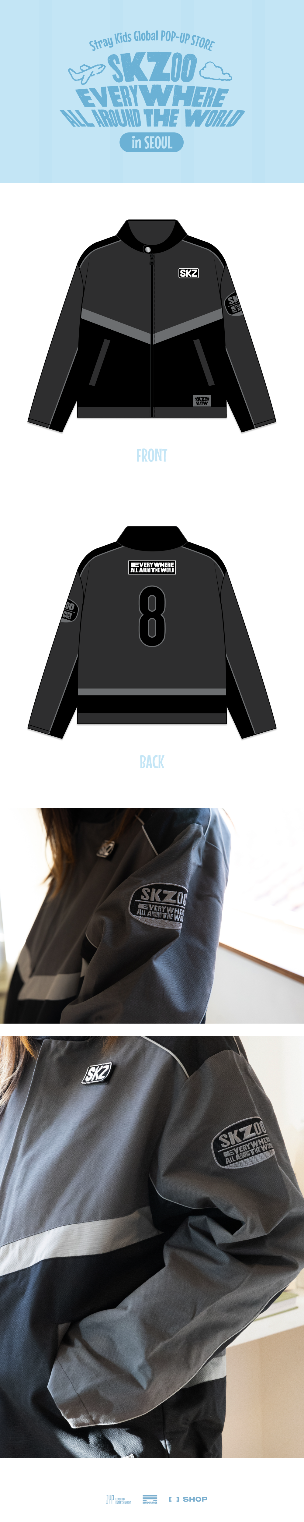 [Pre-Order] RACING JACKET SEOUL Ver. - SKZOO EVERYWHERE ALL AROUND THE WORLD POP-UP STORE IN SEOUL OFFICIAL MD