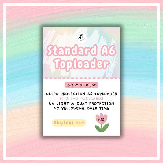 Standard A6 Toploader - 10pcs