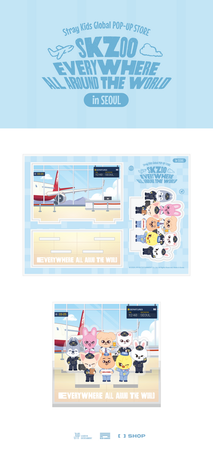[Pre-Order] SKZOO ACRYLIC STAND SEOUL Ver. - SKZOO EVERYWHERE ALL AROUND THE WORLD POP-UP STORE IN SEOUL OFFICIAL MD