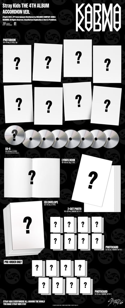 [PRE-ORDER] Stray Kids 4th album - 'KARMA' [YES24 POB]