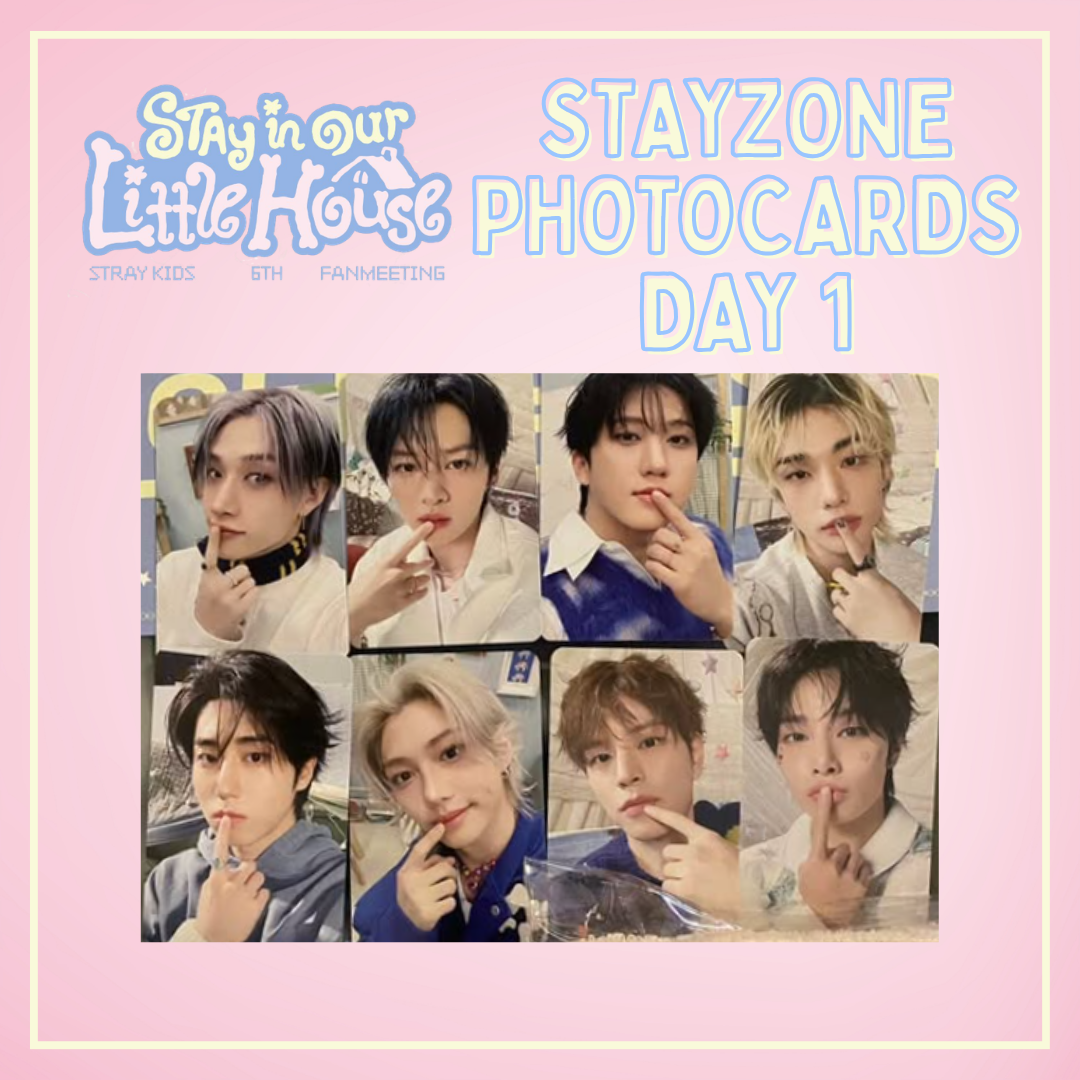 [PRE-ORDER] Stray Kids 6TH FANMEETING - 'STAY in Our Little House' - STAYZONE Day 1 Photocards