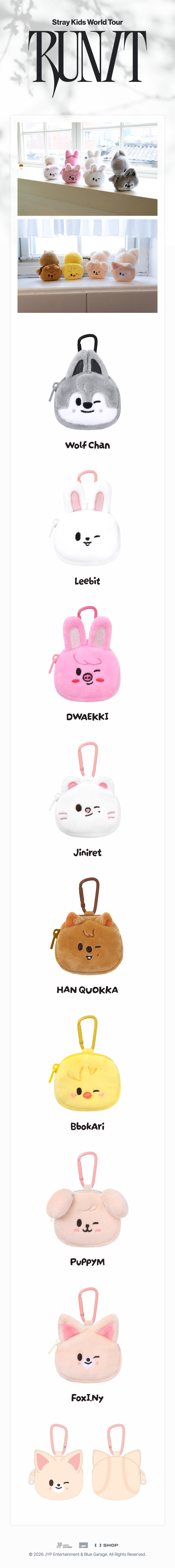 [PRE-ORDER] Stray Kids - Skzoo Mini Backpack Keyring - World Tour <RUN IT SEOUL> Online Official MD