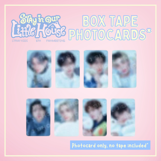 [PRE-ORDER] Stray Kids 6TH FANMEETING - 'STAY in Our Little House' - Box Tape Photocards ONLY