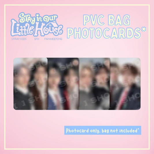 [PRE-ORDER] Stray Kids 6TH FANMEETING - 'STAY in Our Little House' - PVC Bag Photocards ONLY