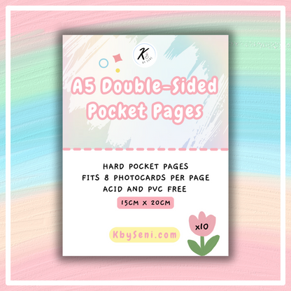 A5 Double-Sided Pocket Pages 10pcs