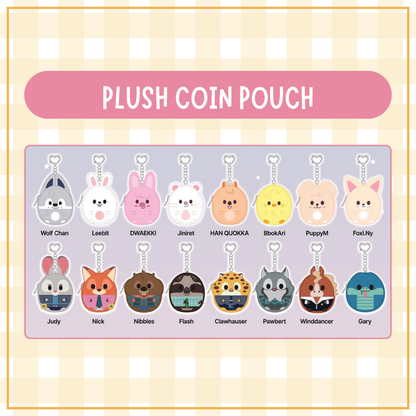 [PRE-ORDER] Skzoo x Zootopia2 Pop-Up Store Official MD - PLUSH COIN POUCH