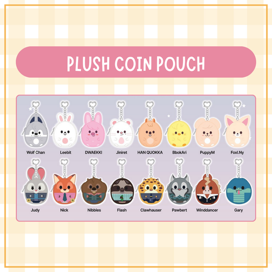 [PRE-ORDER] Skzoo x Zootopia2 Pop-Up Store Official MD - PLUSH COIN POUCH
