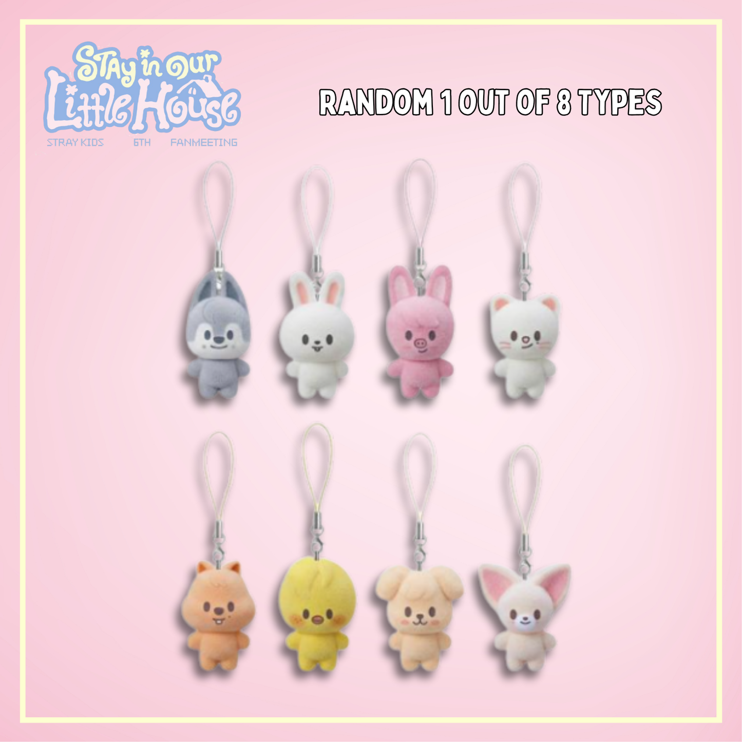 [PRE-ORDER] SKZOO SECRET MINI CHARM - Stray Kids 6TH FANMEETING - 'STAY in Our Little House' Official MD