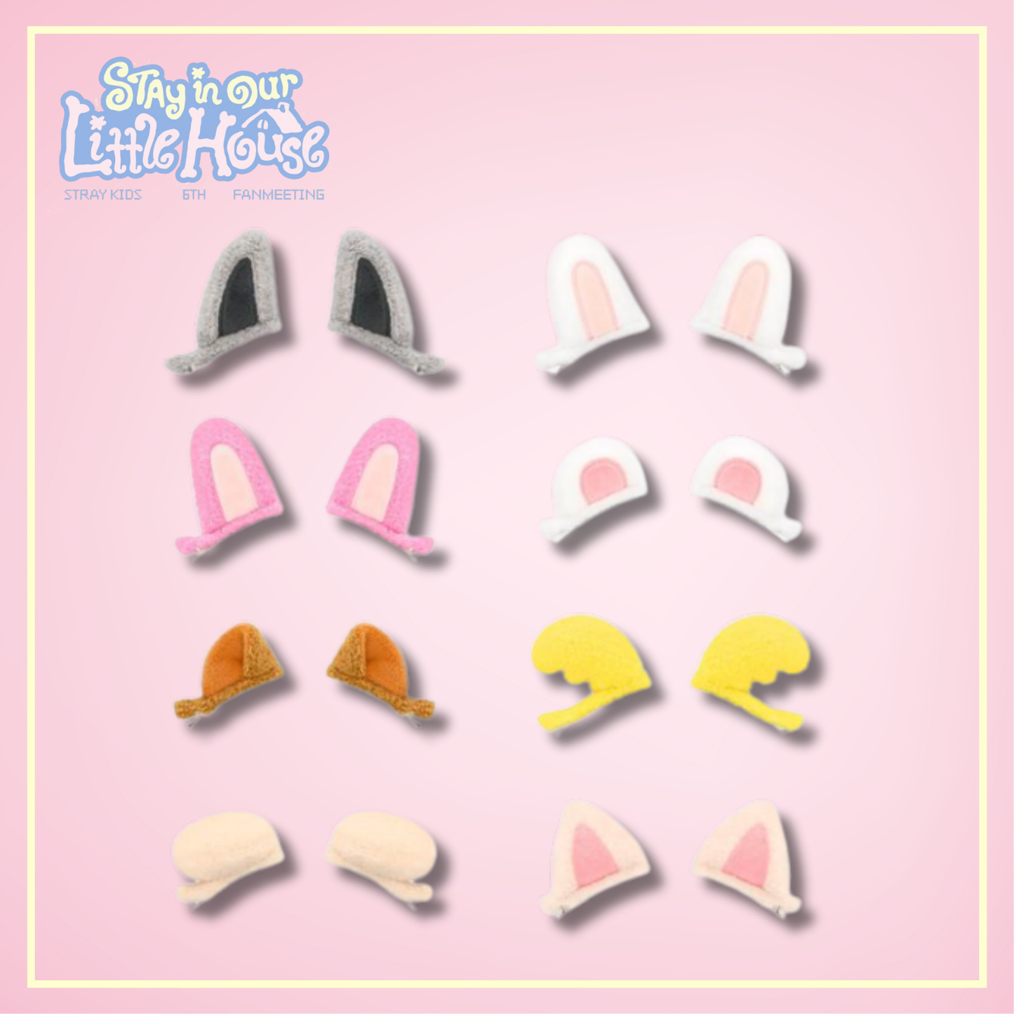 [PRE-ORDER] SKZOO PLUSH HAIR PIN - Stray Kids 6TH FANMEETING - 'STAY in Our Little House' Official MD