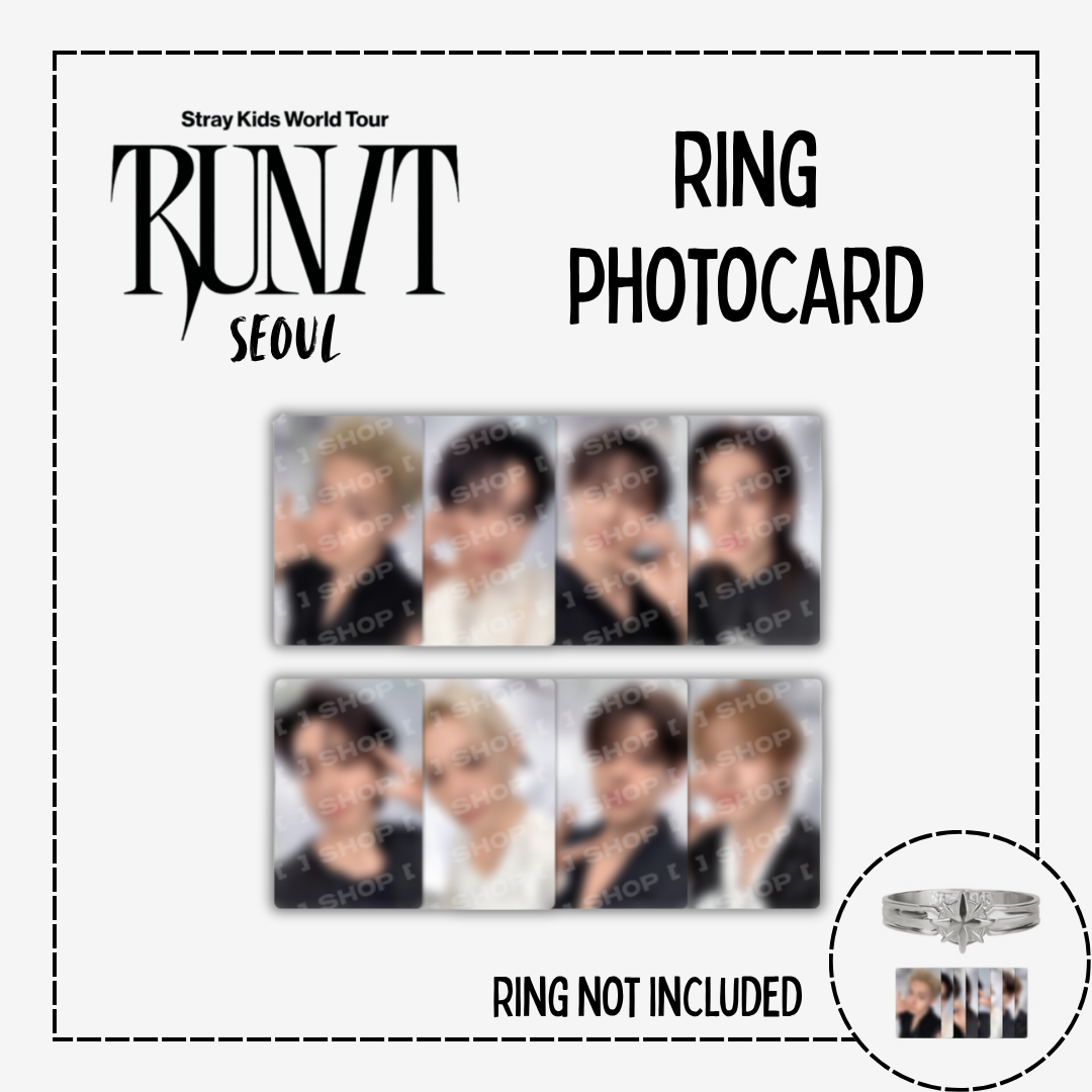 [PRE-ORDER] Stray Kids World Tour <RUN IT SEOUL> RING (PHOTOCARDS ONLY)