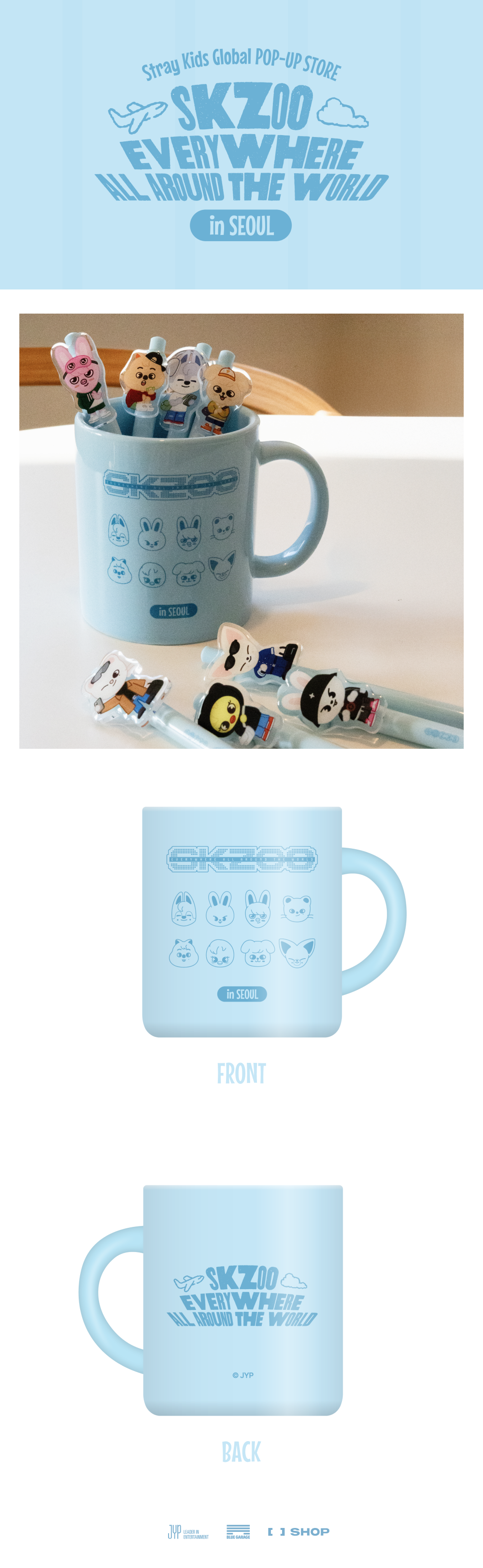[Pre-Order] SKZOO CITY MUG SEOUL Ver. - SKZOO EVERYWHERE ALL AROUND THE WORLD POP-UP STORE IN SEOUL OFFICIAL MD