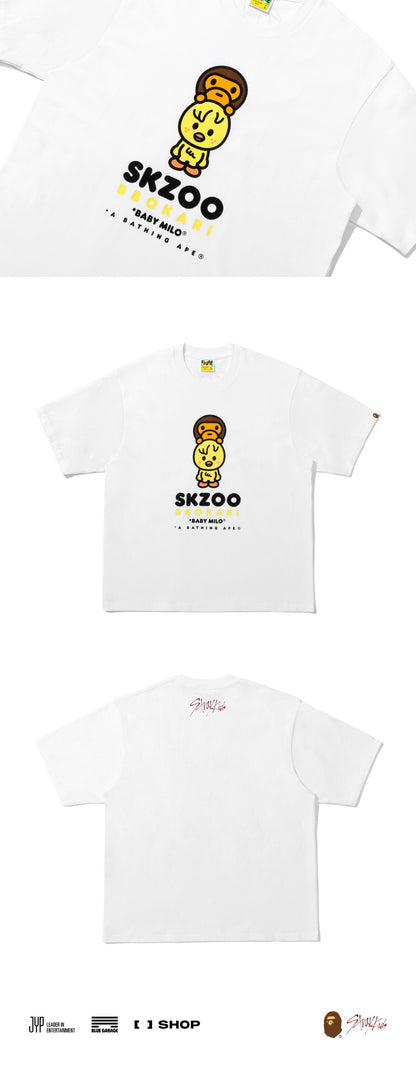 [PRE-ORDER] BABY MILO TEE - STRAY KIDS x A BATHING APE® OFFICIAL MERCH