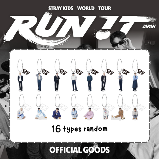 [PRE-ORDER] Stray Kids - RANDOM MINI ACRYLIC STAND CHARM - World Tour <RUN IT JAPAN> Online Official MD