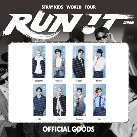 [PRE-ORDER] Stray Kids - PHOTO FACE TOWEL - World Tour <RUN IT JAPAN> Online Official MD