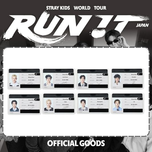 [PRE-ORDER] Stray Kids - PROFILE CARD SET - World Tour <RUN IT JAPAN> Online Official MD