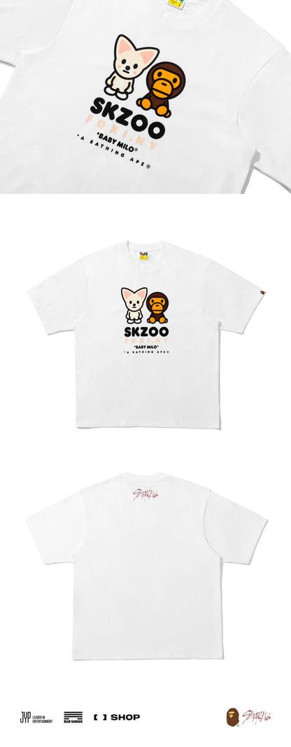 [PRE-ORDER] BABY MILO TEE - STRAY KIDS x A BATHING APE® OFFICIAL MERCH