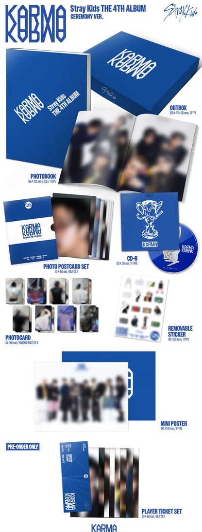[PRE-ORDER] Stray Kids 4th album - 'KARMA' [YES24 POB]