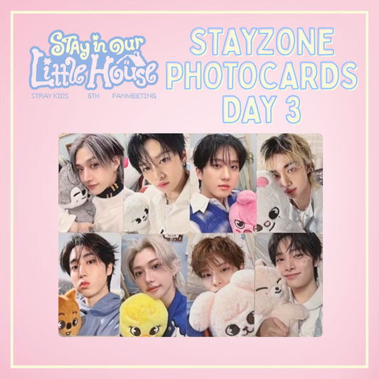 [PRE-ORDER] Stray Kids 6TH FANMEETING - 'STAY in Our Little House' - STAYZONE Day 3 Photocards