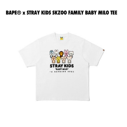 [PRE-ORDER] SKZOO FAMILY BABY MILO TEE - STRAY KIDS x A BATHING APE® OFFICIAL MERCH