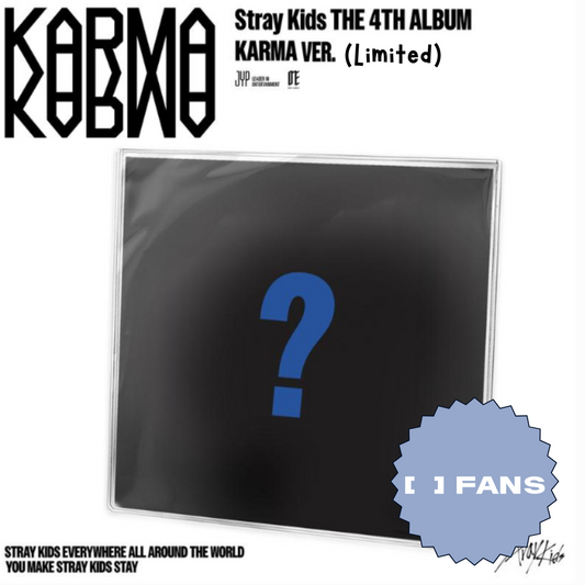 [PRE-ORDER] Stray Kids 4th album - 'KARMA' - Karma Ver. (Limited) [FANS SHOP POB]
