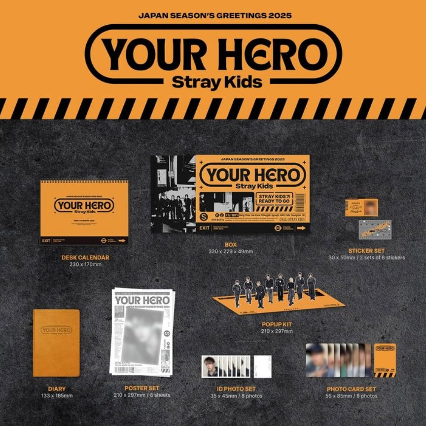 [PRE-ORDER] Stray Kids JAPAN SEASON’S GREETINGS 2025 “Your Hero” (WITH POB)