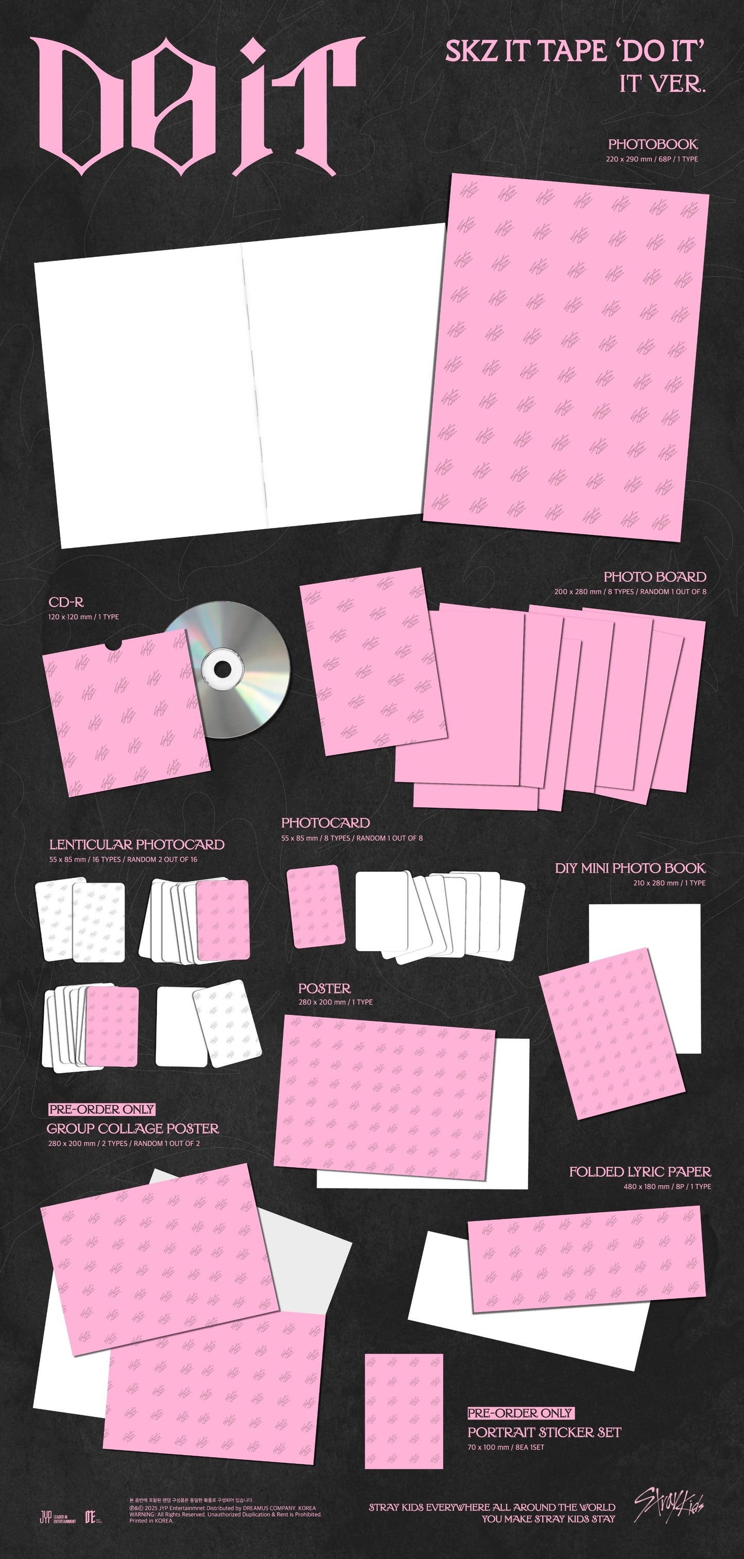 [PRE-ORDER] Stray Kids - IT TAPE "DO IT" - IT VER. *POB CHOICE*