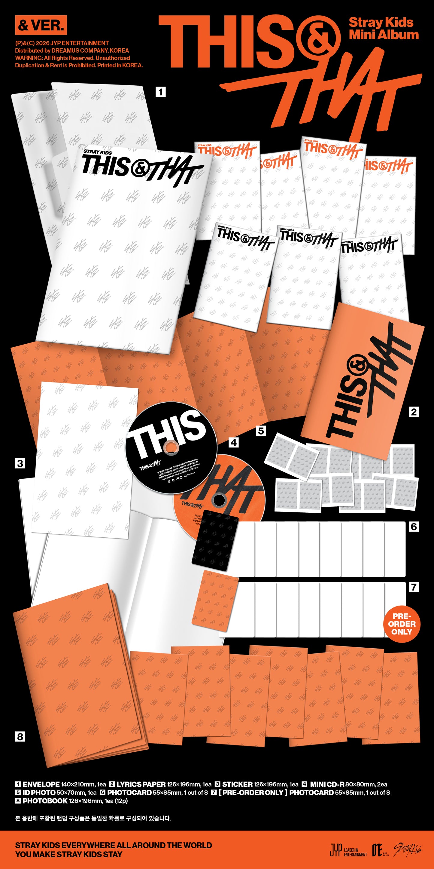 [Pre-Order] Stray Kids Mini Album - 'THIS & THAT' - & VER.  (SHOP POB CHOICE)