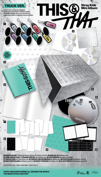[Pre-Order] Stray Kids Mini Album - 'THIS & THAT' - TRUCK VER. (LIMITED) (SHOP POB CHOICE)