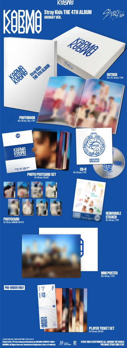 [PRE-ORDER] Stray Kids 4th album - 'KARMA' [YES24 POB]