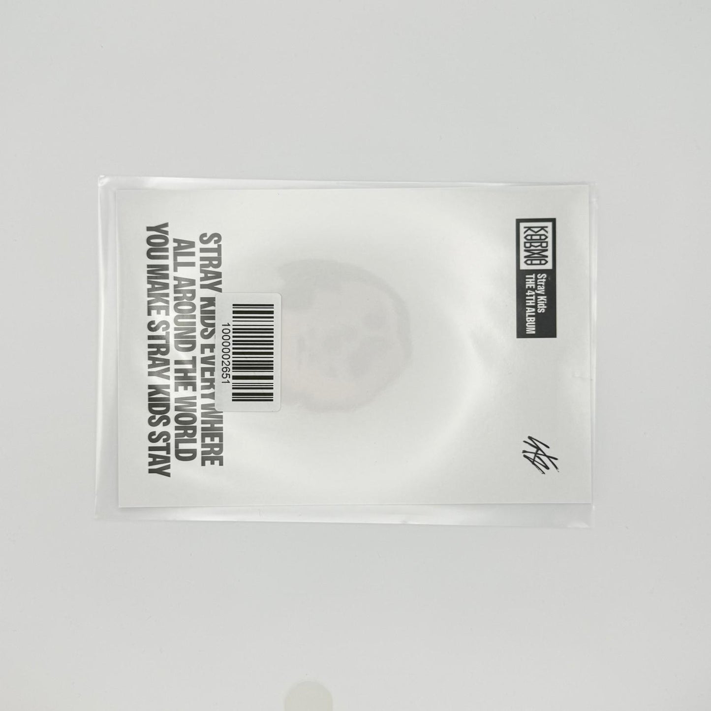 Stray Kids Karma FANS SHOP Postcard POB