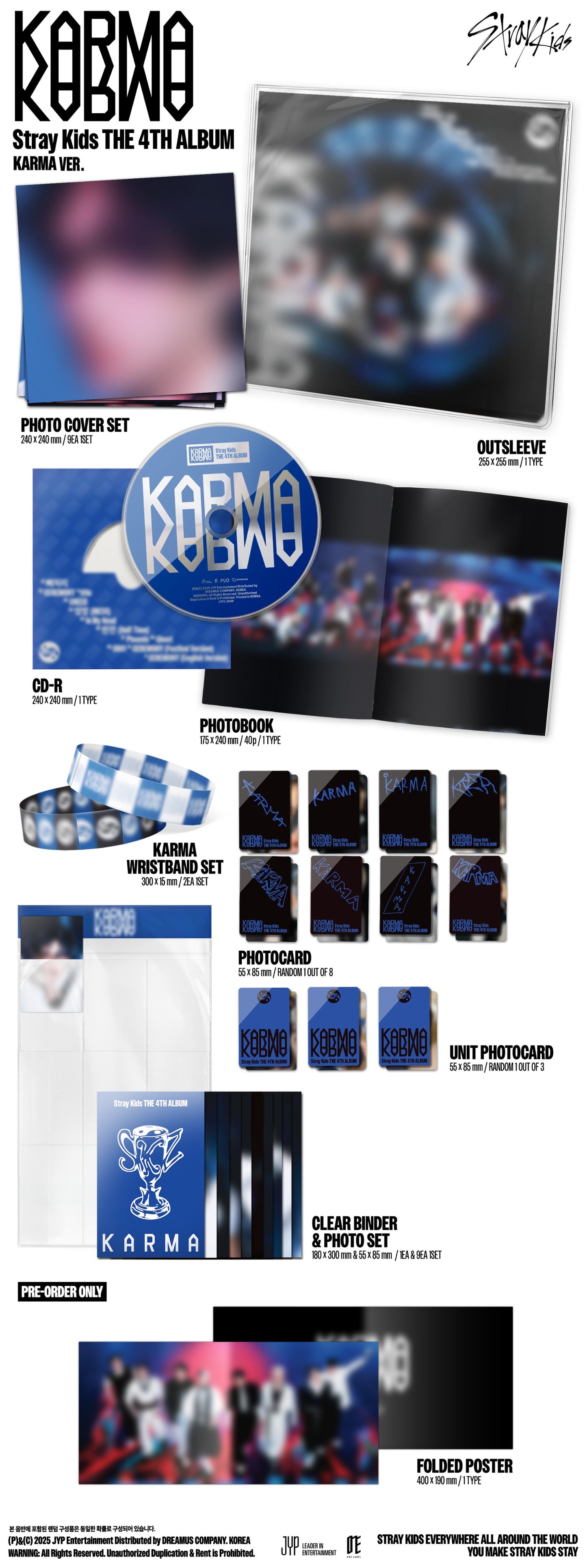 [PRE-ORDER] Stray Kids 4th album - 'KARMA' - Karma Ver. (Limited) [MUSIC PLANT POB]