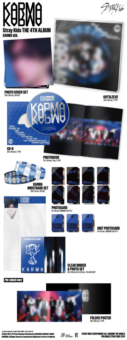 [PRE-ORDER] Stray Kids 4th album - 'KARMA' - Karma Ver. (Limited) [MUSIC PLANT POB]