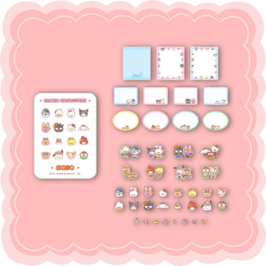 [Pre-Order] Stray Kids - TIN CASE STICKY NOTE SET - SKZOO X SANRIO CHARACTERS