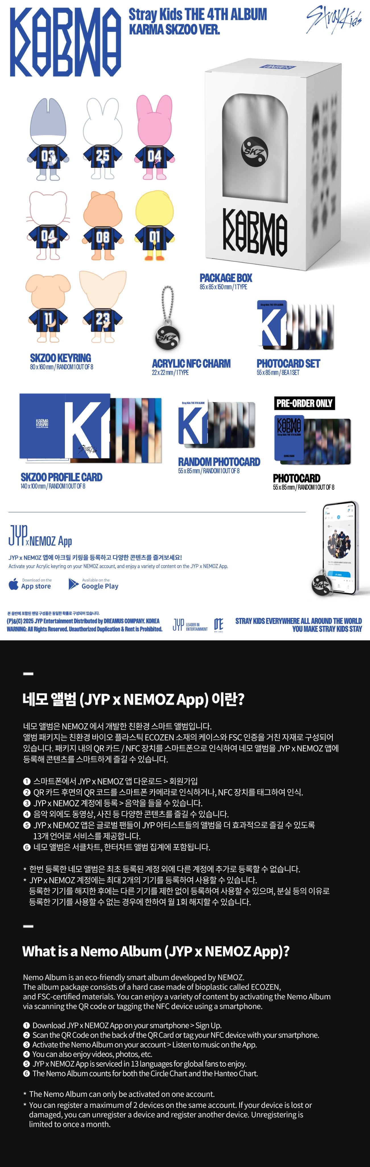 [PRE-ORDER] Stray Kids 4th album - 'KARMA' [YES24 POB]