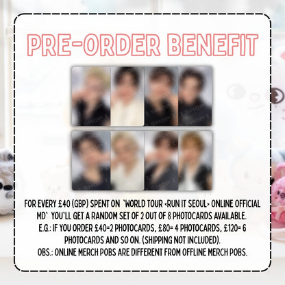 [PRE-ORDER] Stray Kids - Skzoo Fleece Hood Zip-Up - World Tour <RUN IT SEOUL> Online Official MD (Copy)