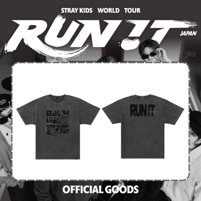 [PRE-ORDER] Stray Kids - PHOTO T-SHIRT - World Tour <RUN IT JAPAN> Online Official MD