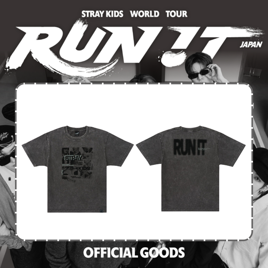 [PRE-ORDER] Stray Kids - PHOTO T-SHIRT - World Tour <RUN IT JAPAN> Online Official MD