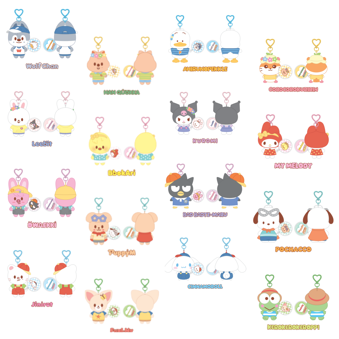 [Pre-Order] Stray Kids - 10CM PLUSH MINI PICKET Ver. - SKZOO X SANRIO CHARACTERS