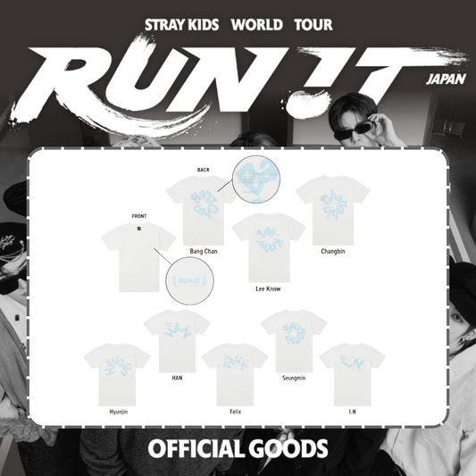 [PRE-ORDER] Stray Kids - T-SHIRT - World Tour <RUN IT JAPAN> Online Official MD