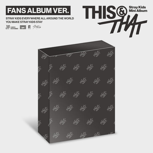 [Pre-Order] Stray Kids Mini Album - 'THIS & THAT' - FANS ALBUM VER.  (SHOP POB CHOICE)