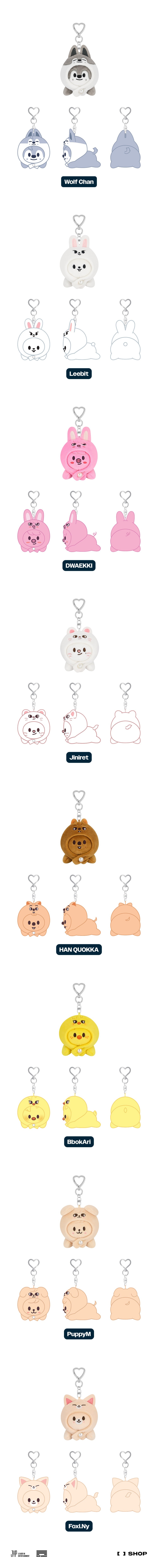 [PRE-ORDER] Skzoo Keyring Lying Ver. [DominATE : celebrATE POP-UP STORE MD]