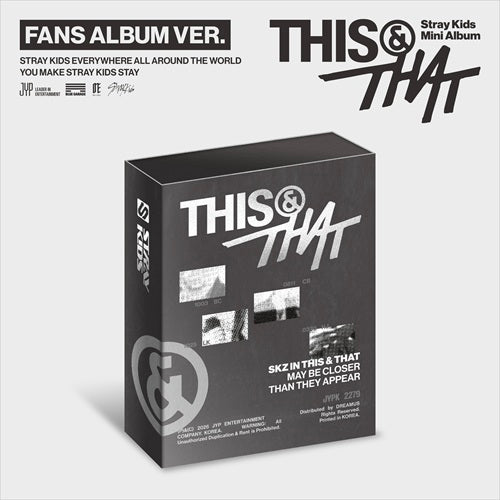 [Pre-Order] Stray Kids Mini Album - 'THIS & THAT' - FANS ALBUM VER.  (SHOP POB CHOICE)